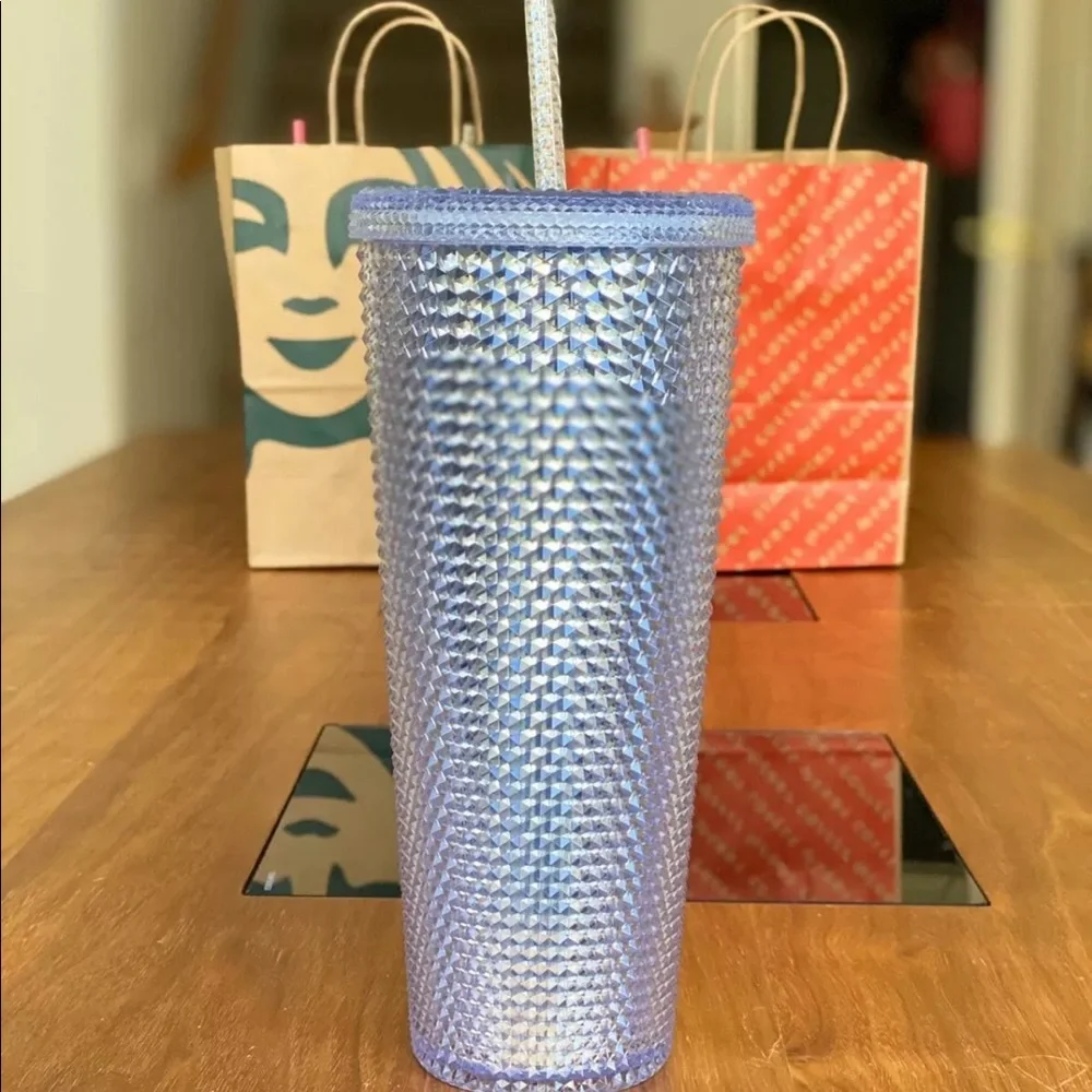 Starbucks Studded Platinum 24‎ oz tumbler unicorn studded